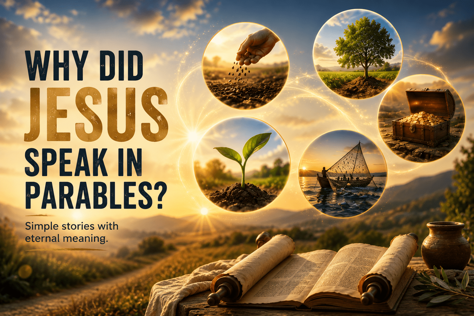 why did Jesus speak in parables