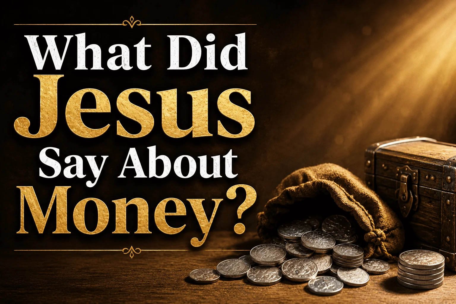 What Did Jesus Say About Money